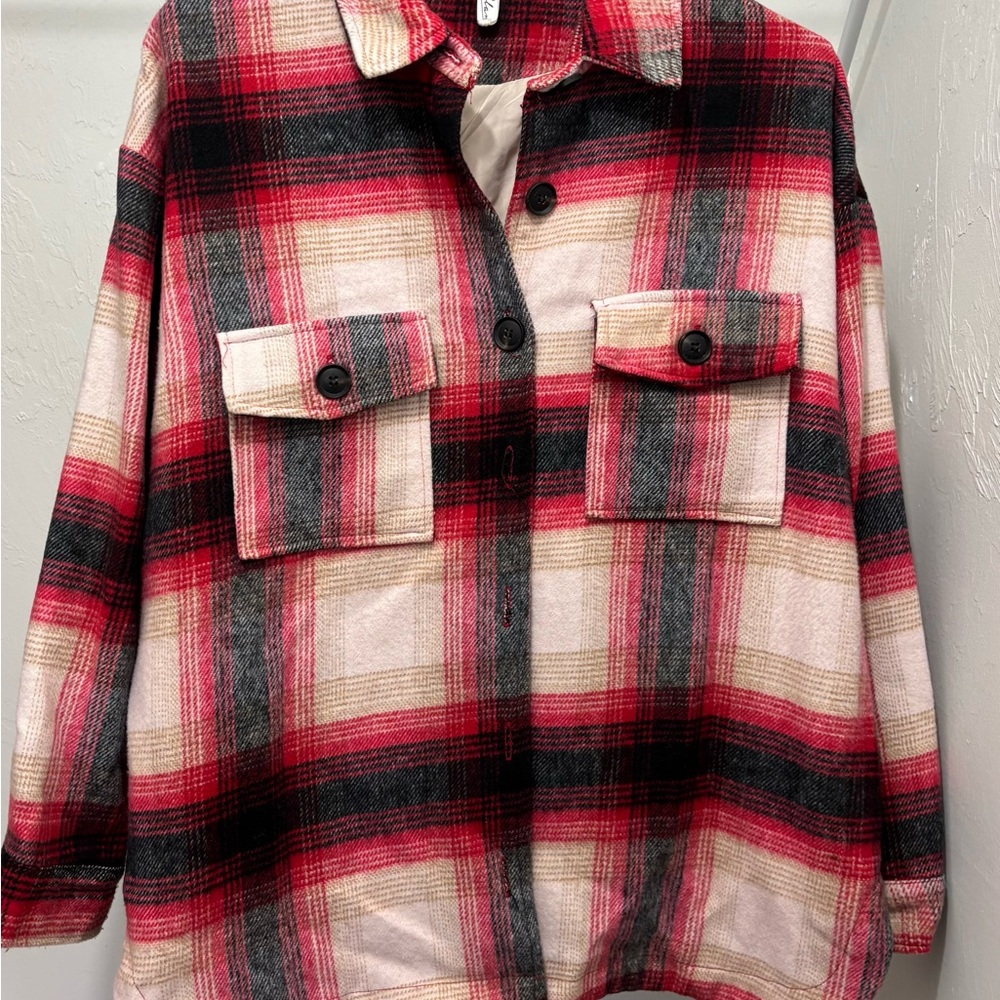 Elan Riley Red Plaid Jacket - Picture 6 of 8